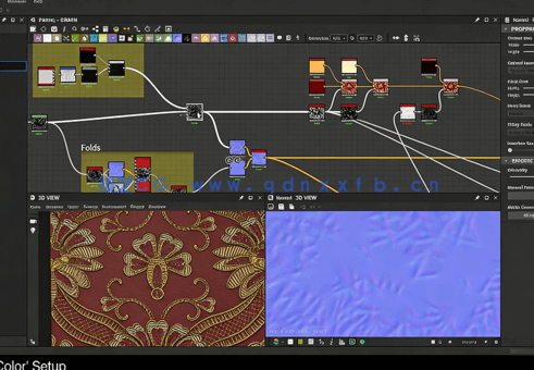 Substance Designer服饰布料高级图案制作视频教程(图5)