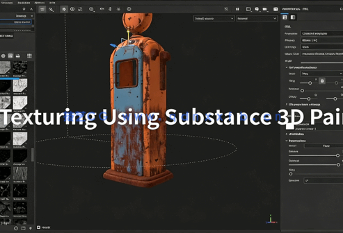 Substance Painter汽车3D场景纹理实例制作视频教程(图3)