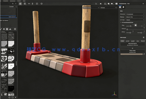 Substance Painter汽车3D场景纹理实例制作视频教程(图6)