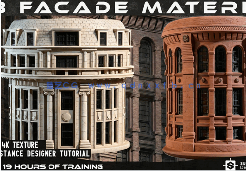 Substance Designer建筑外墙PBR纹理制作流程视频教程(图2)