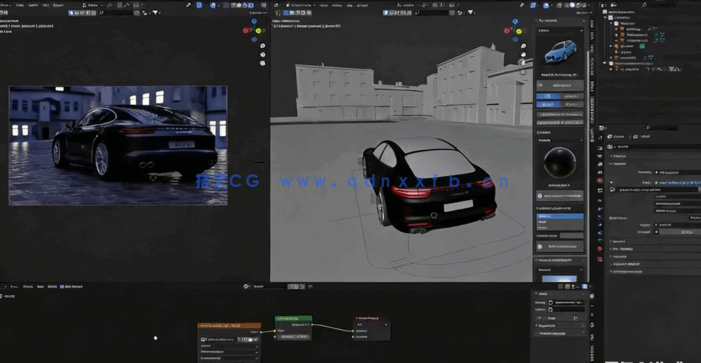 Blender汽车渲染基础核心技术训练视频教程(图2)