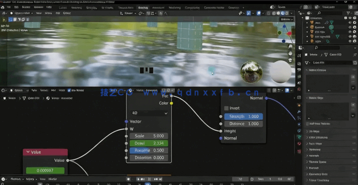 Blender阈限空间空灵之美建筑可视化动画制作视频教程[(图4)