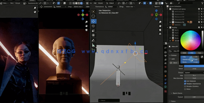 Blender人物肖像灯光照明核心技术视频教程(图3)