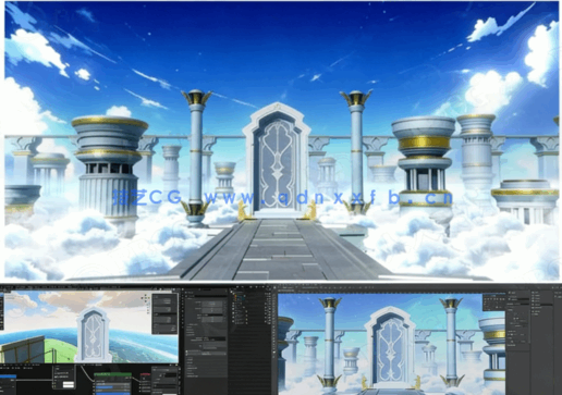 Blender《原神》奇幻游戏场景制作全流程视频教程(图6)