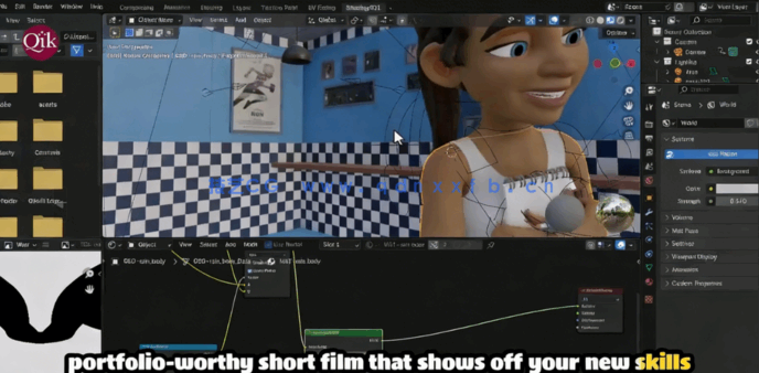 Blender 3D角色建模动画短片制作全流程视频教程(图6)