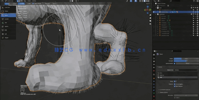 Blender神话生物数字雕刻全流程视频教程(图4)