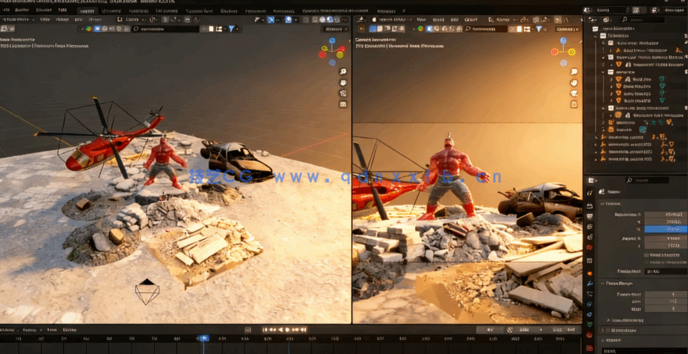 Blender电影级CGI场景实战项目训练视频教程(图4)