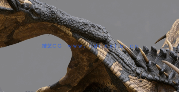 Photoshop飞翔巨龙数字绘画实例训练视频教程(图4)