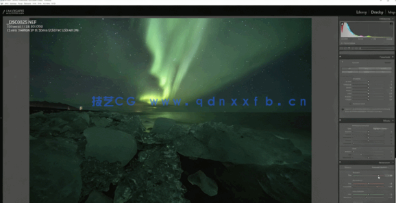 PS逼真北极光效果场景图像后期处理视频教程(图5)