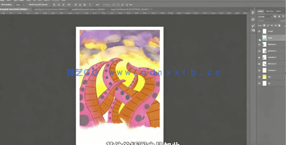 【中文字幕】AE将卡通插图制作成动画技巧视频教程(图4)