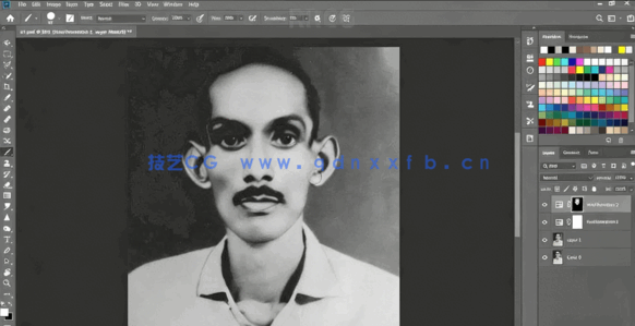 PS老旧破损照片后期修复还原技巧视频教程(图4)