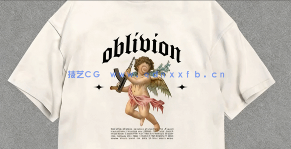 PS初学者衬衫T恤卡通角色图案设计视频教程(图5)