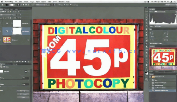 恐怖阴森黑白效果人像摄影后期修饰处理视频教程(图1)