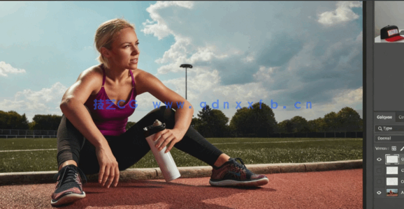 PS图像后期添加光源修饰效果视频教程(图3)