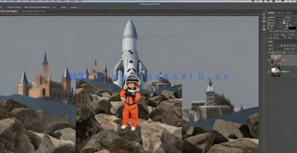 【中文字幕】PS科幻场景图像后期素材合成技能创建过程视频教程(图5)