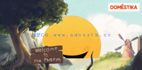 PS绘制卡通数字绘画效果动画背景工作流程视频教程(图3)