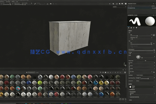 【中文字幕】Substance Painter木头材质绘制实例训练视频教程(图6)