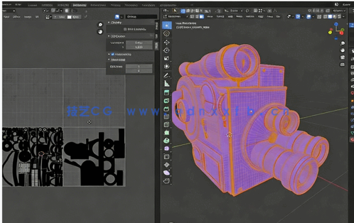 Substance Painter逼真老式相机材质纹理实例制作视频教程(图5)