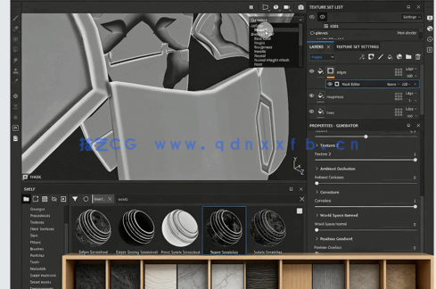 Substance Painter星球大战战士盔甲纹理贴图制作视频教程(图6)