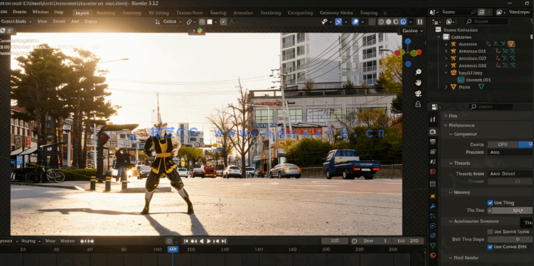 Blender模型角色融入真实视频中VFX视效制作视频教程(图2)
