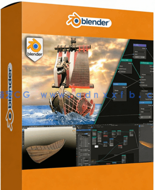Blender几何节点船只建模制作视频教程(图1)