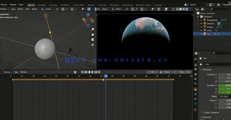  Blender逼真行星星球实例制作流程视频教程(图2)
