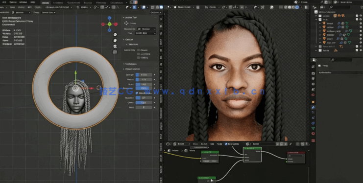 Blender逼真高质量3D角色完整制作工作流程视频教程(图4)