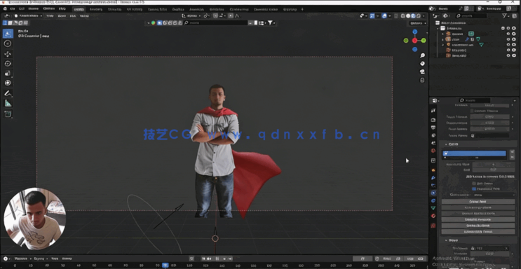 Blender绿幕抠像特效合成技术视频教程(图2)