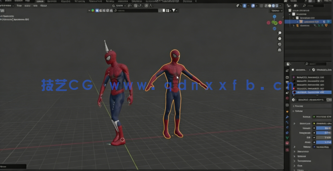 Blender蜘蛛侠毒液共生体特效制作视频教程(图5)