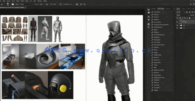  PS不同素材收集构成创意设计数字绘画工作流程视频教程(图4)