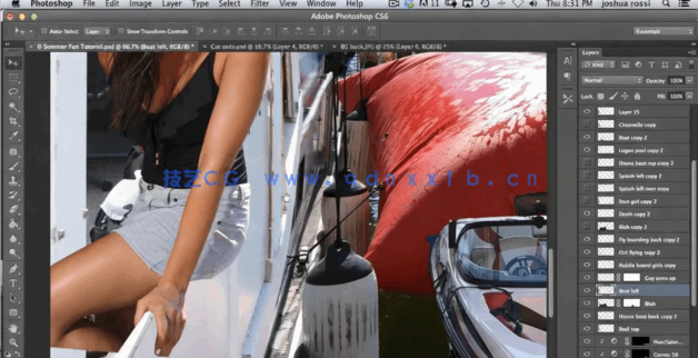 PS夏季冲浪图像素材合成修饰视频教程 (图2)