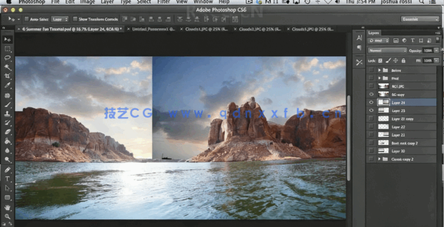 PS夏季冲浪图像素材合成修饰视频教程 (图3)