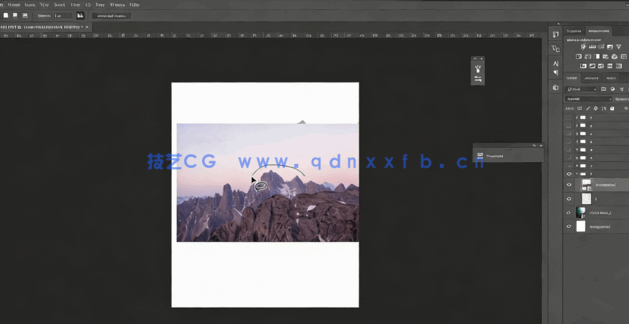 PS绘制超现实迷人逼真山脉及素材合成修饰处理视频教程(图2)