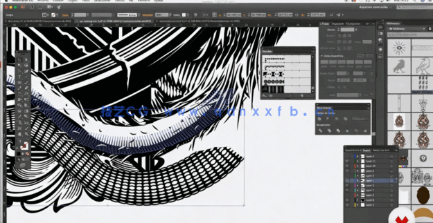 【中文字幕】Illustrator排线阴影数字绘画技法视频教程(图2)