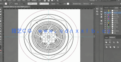 【中文字幕】Illustrator曼陀罗花纹实例制作视频教程(图1)
