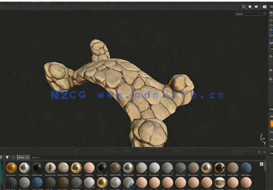 Substance Painter袖珍微缩场景模型纹理制作视频教程(图4)