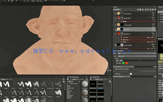 Substance Painter角色绘制流程视频教程(图4)
