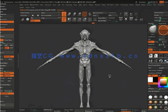 Substance Painter生物原型角色制作视频教程(图4)