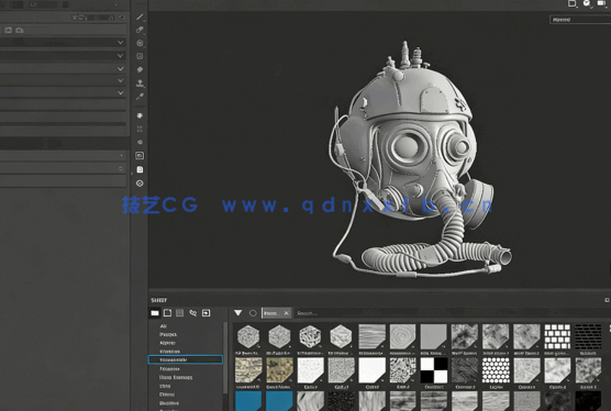 Substance Designer3A品质次世代PBR废土风格面具SP材质制作视频教程(图3)