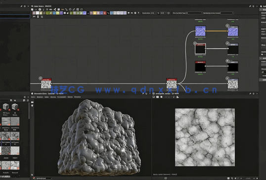 Substance Designer黑暗地狱地面材质实例制作视频教程(图1)
