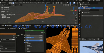  Blender 4 喷气式战斗机F15影视动画完整制作视频教程(图4)