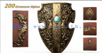 Blender高精细盾牌武器制作工作流程视频教程(图2)