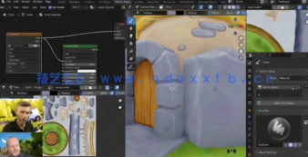 Blender城堡炮塔模型纹理绘制视频教程(图4)