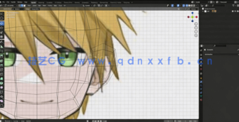 Blender动漫卡通角色完整建模制作流程视频教程(图3)