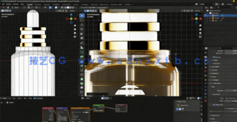 Blender化妆品精华液瓶建模与渲染技术训练视频教程 (图2)