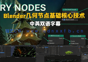 Blender几何节点基础核心技术训练视频教程(图1)