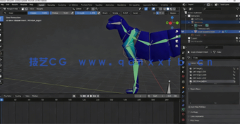  Blender猎豹骨骼绑定动画实例制作视频教程(图3)