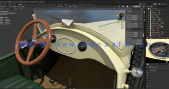 Blender经典老爷车完整建模制作流程视频教程(图3)