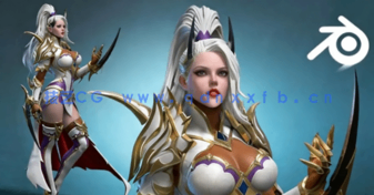 Blender女刺客游戏角色完整制作工作流程视频教程(图1)