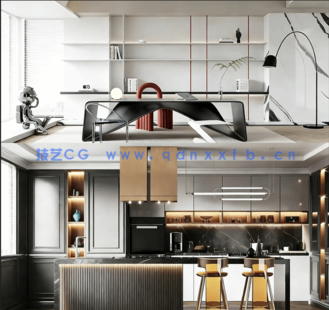 184套高颜值家装各空间3DMax场景模型(图2)